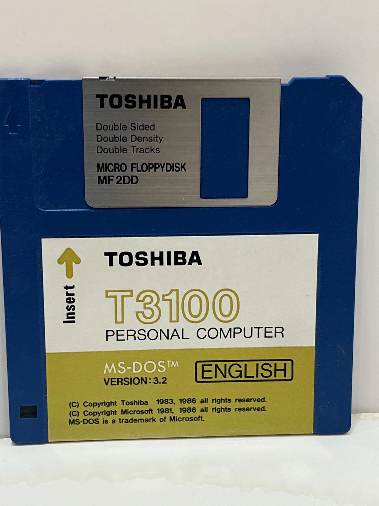  (Floppy Disk) خاص بجهاز Toshiba T3100 - 1986
