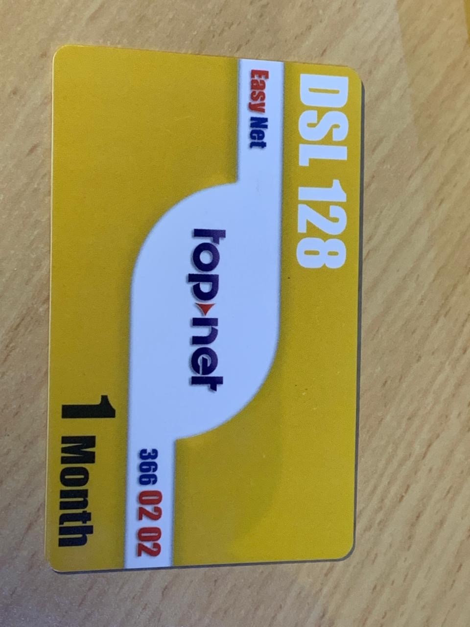 بطاقة اشتراك *ToPNet DSL 128 Kbps - 2005 